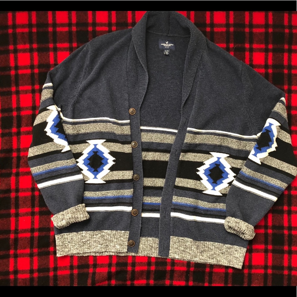American Eagle Aztec Print Cardigan